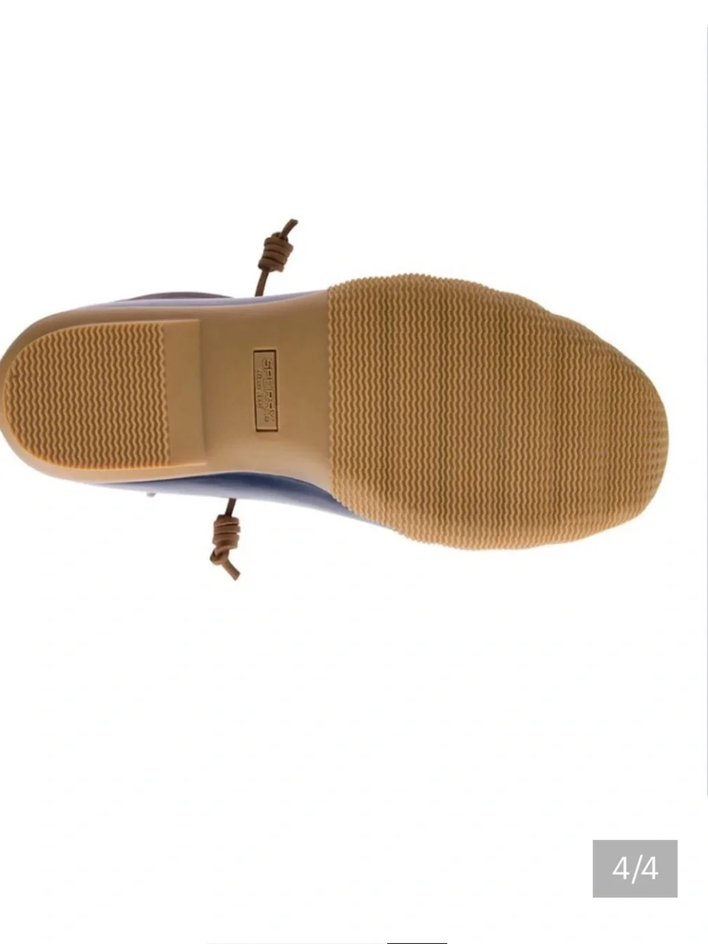 🦆🦆 NEW Sperry Navy Rubber and Brown Leather Saltwater Duck Boots 🦆🦆